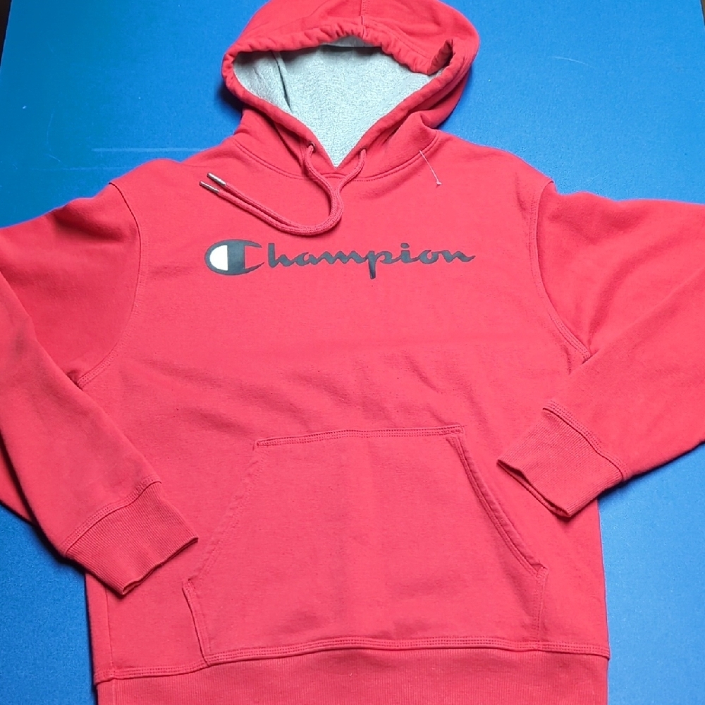 Champion Red Sweater with Embroidered Logo